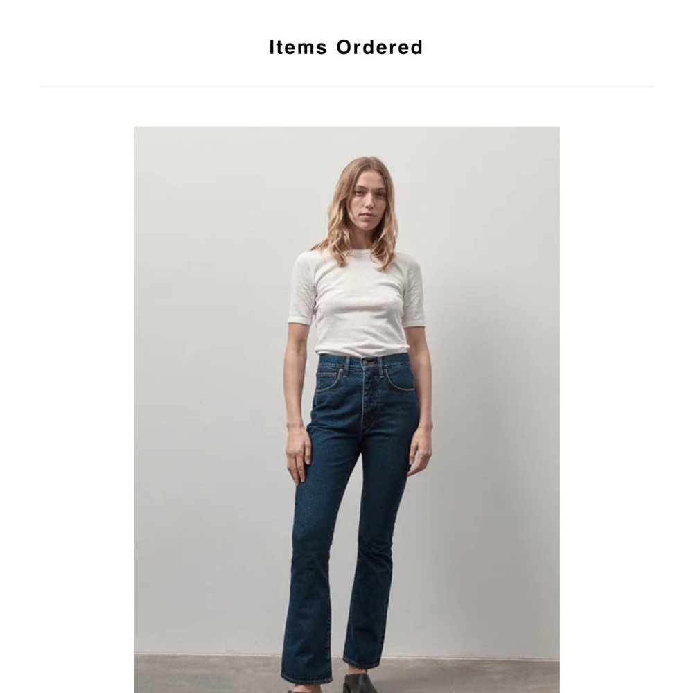 St. Agni High Waist Crop Flare Jeans Indigo